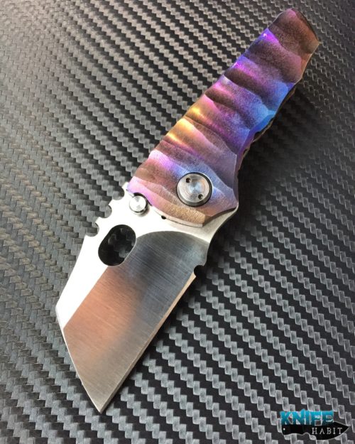 Dalibor Bergam Pollux colorful anodizing, sculpted scales V3 steel