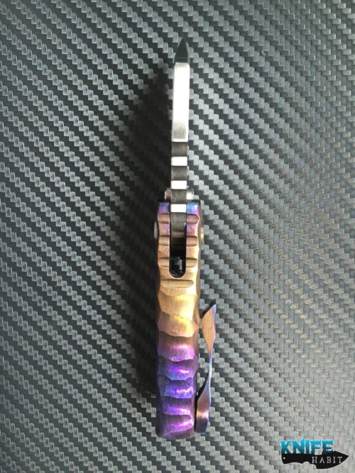 Dalibor Bergam Pollux colorful anodizing, sculpted scales V3 steel