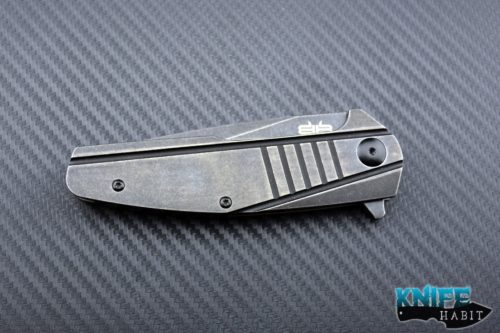 midtech Jason Brous Blades Insight knife, acid wash finish, titanium scales, dustin turpin insight, D2 blade steel