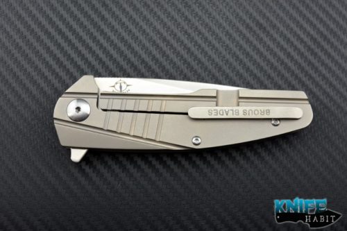 midtech Jason Brous Blades Insight knife, satin finish, titanium scales, dustin turpin insight, D2 blade steel