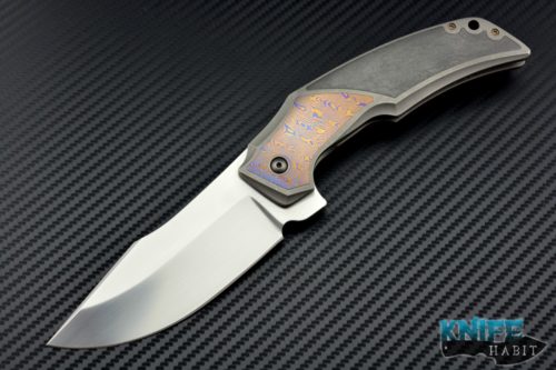 custom Jens Anso Tashi Bharucha collaboration Vitamin B one-off knife, mokuti and zirconium scale inlays