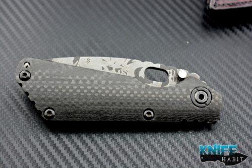 custom mick strider MSC SMF the gathering, starlingear artwork on the blade and titanium lockside with bead