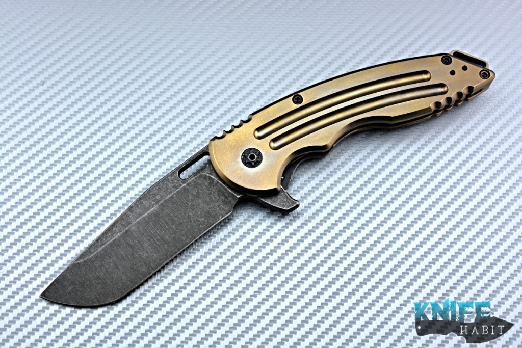 Jake Hoback Custom A15 WEG Gold Milled Titanium Frame – Knife Habit