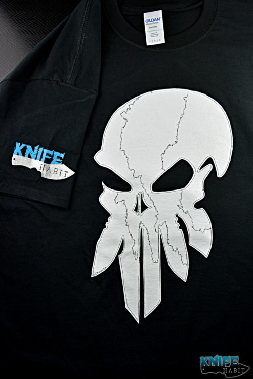 knife habit custom knife skull t-shirts gear
