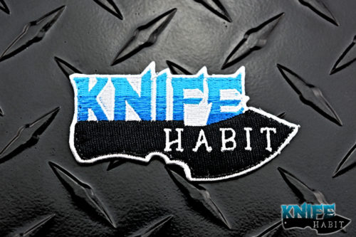 custom knife habit patch, top custom knife gear