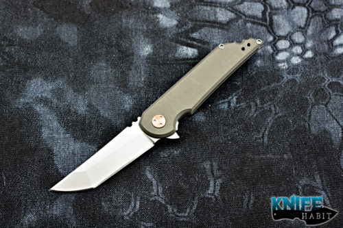 mid-tech jake hoback mk ultra uhep, titanium everyday carry edc semi-cusom knife