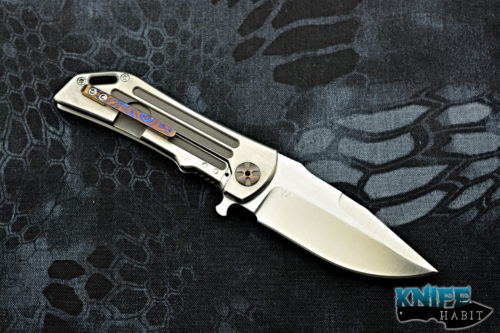 custom darrel ralph v4 dominator, s35vn blade steel, mokuti clip, bowie blade