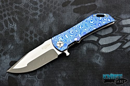 semi-custom darrel ralph dominator level 3 knife, v4 s35vn bowie blade, mokuti handle