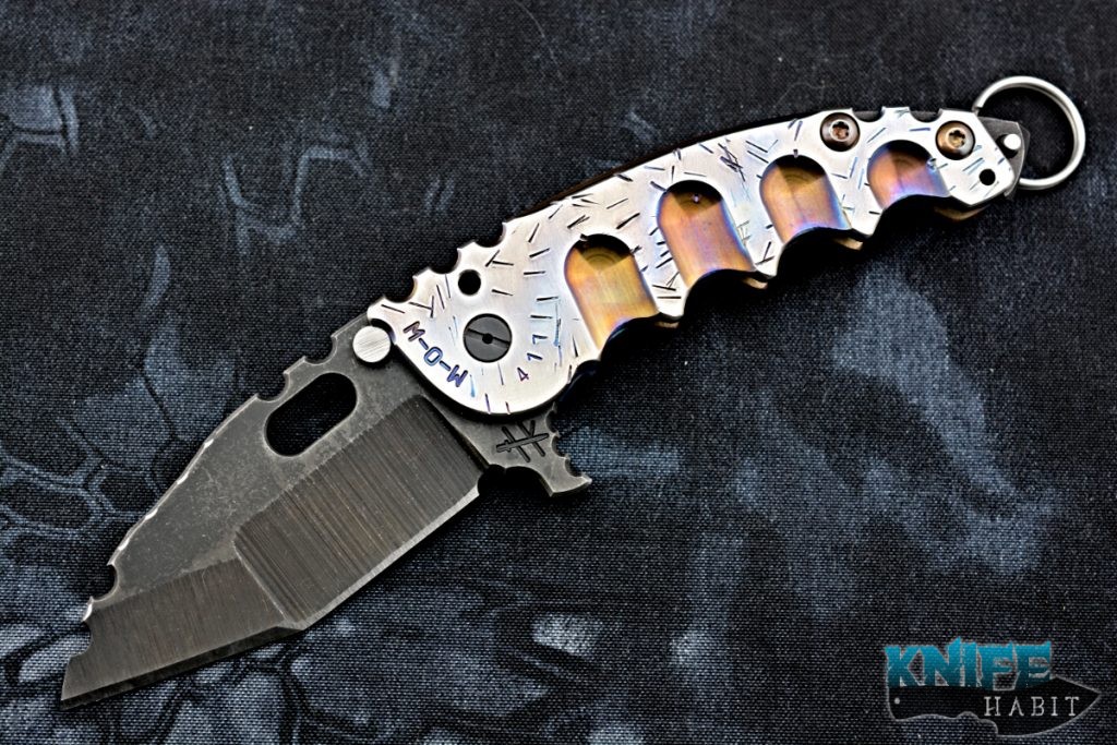 Heeter Knifeworks M-o-w Milled & Anodized Titanium With 3v Blade 