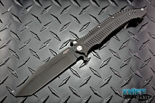 custom darrel ralph ddr axd 5.5 knife, the expendables knife, blackout titanium