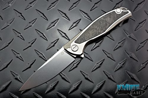 custom igor shirogorov f95 carbon cd knife, s90v blade steel