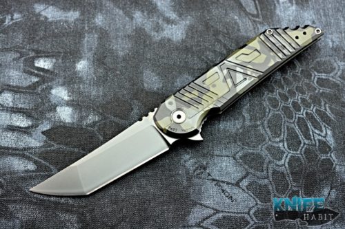 semi-custom jake hoback agent knife, agency arms collaboration, multi-cam black finish