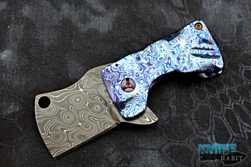 custom richmade knives witch killer knife, timascus handle, damascus blade