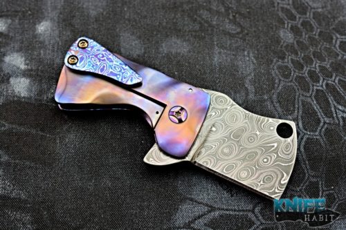 custom richmade knives witch killer knife, timascus handle, damascus blade