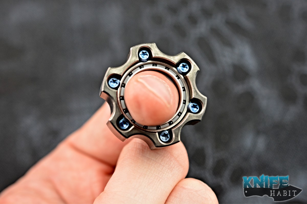 Steel Flame Crusader Lion Cog Ring Spin Set Spinner Custom Gear – Knife  Habit