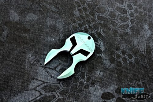 semi-custom andre de villiers knuck multitool, blue anodized, adv tactical