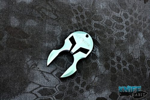 semi-custom andre de villiers knuck multitool, blue anodized, adv tactical