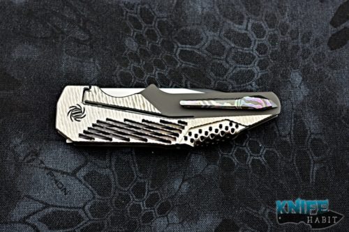 custom GTC commando prototype knife, blade show 2018, zircuti pocket clip, v-toku II blade steel