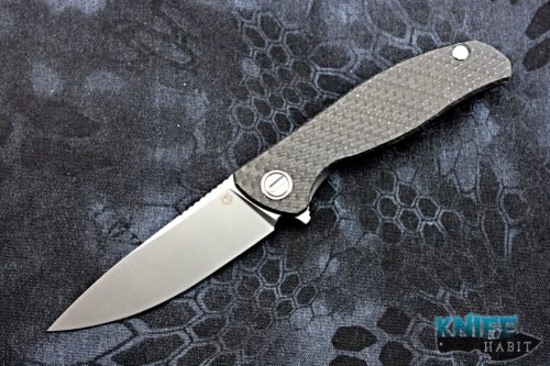 custom igor shirogorov hati cd black knife, black pvd, titanium frame, s90v blade steel, blade show 2018