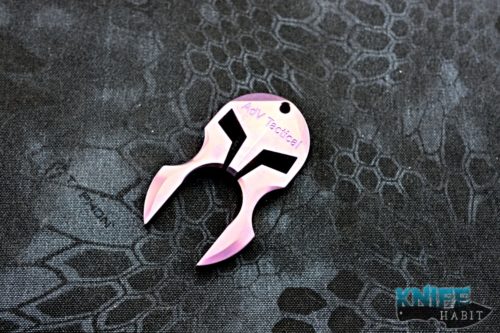 custom adv multitool knuck, pink titanium