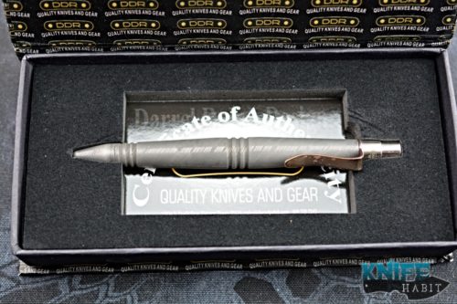 custom darrel ralph ddr go pen, limited edition, damascus