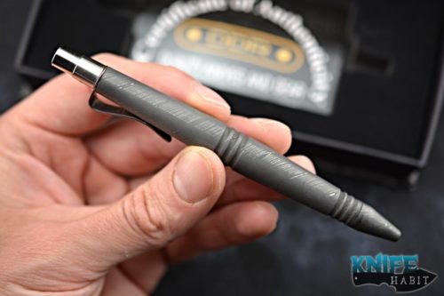 custom darrel ralph ddr go pen, limited edition, damascus