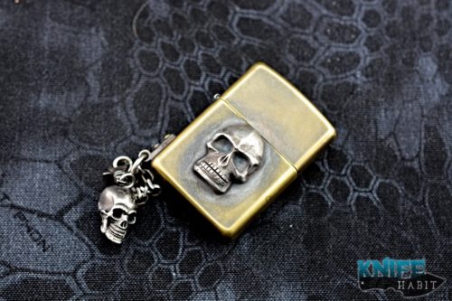 custom sergey rogovets extremaddiction skull lighter