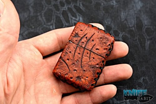 custom wasteland oddities leather lighter