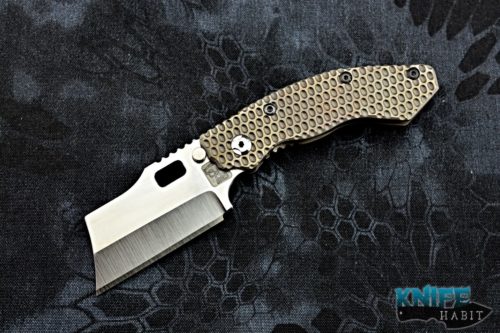 custom trouble blades mini debt collector knife, 911 pattern, flame anodized titanium handle