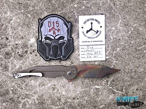 custom dan sullivan dsk tactical prick flamed knife