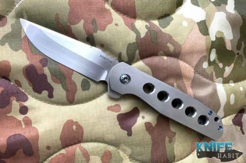 custom enrique pena talon timascus folding knife