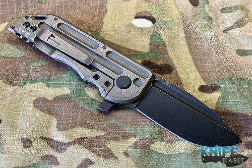 custom alphaunter tactical design jake hoback knives warspear bronze folding knife