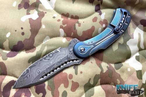 semi-custom todd begg field marshall damasteel folding knife