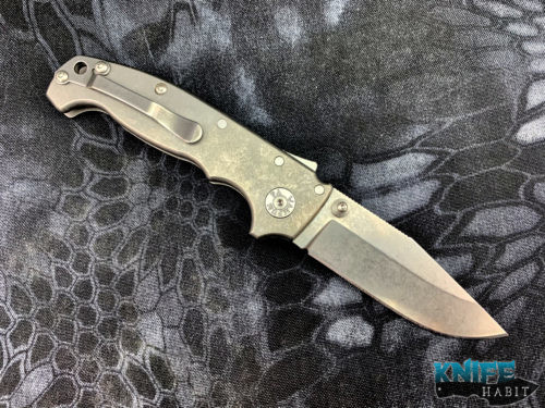 custom demko knives mg ad20 all titanium shark lock knife