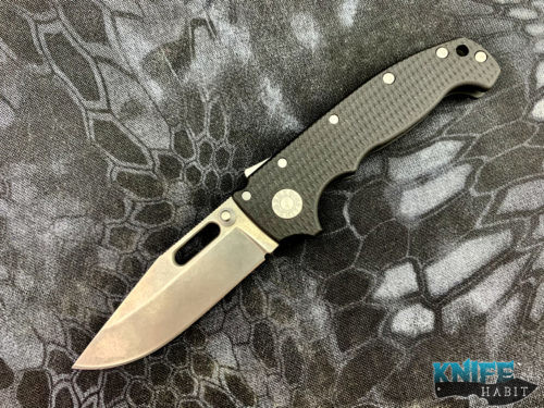 custom demko knives mg ad20 black g10 knife