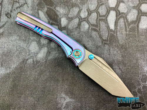 custom NCC knives BBM V2 thumbstud prototype knife