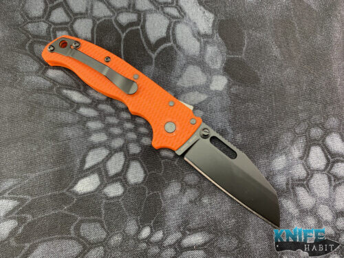 demko knives ad 20.5 orange shark foot dlc knife