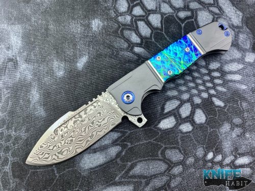 custom andre de villiers dichrolam harpoon knife