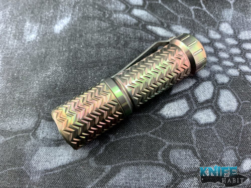 custom hanko machineworks prism bronze tritium flashlight