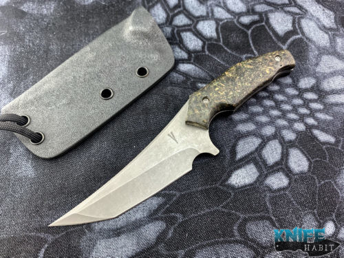 custom jeff vandermeulen instigator fixed blade knife