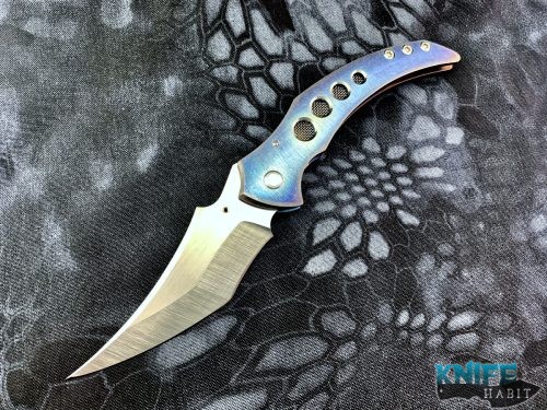 custom sergey rogovets d-1 white horseman custom knife