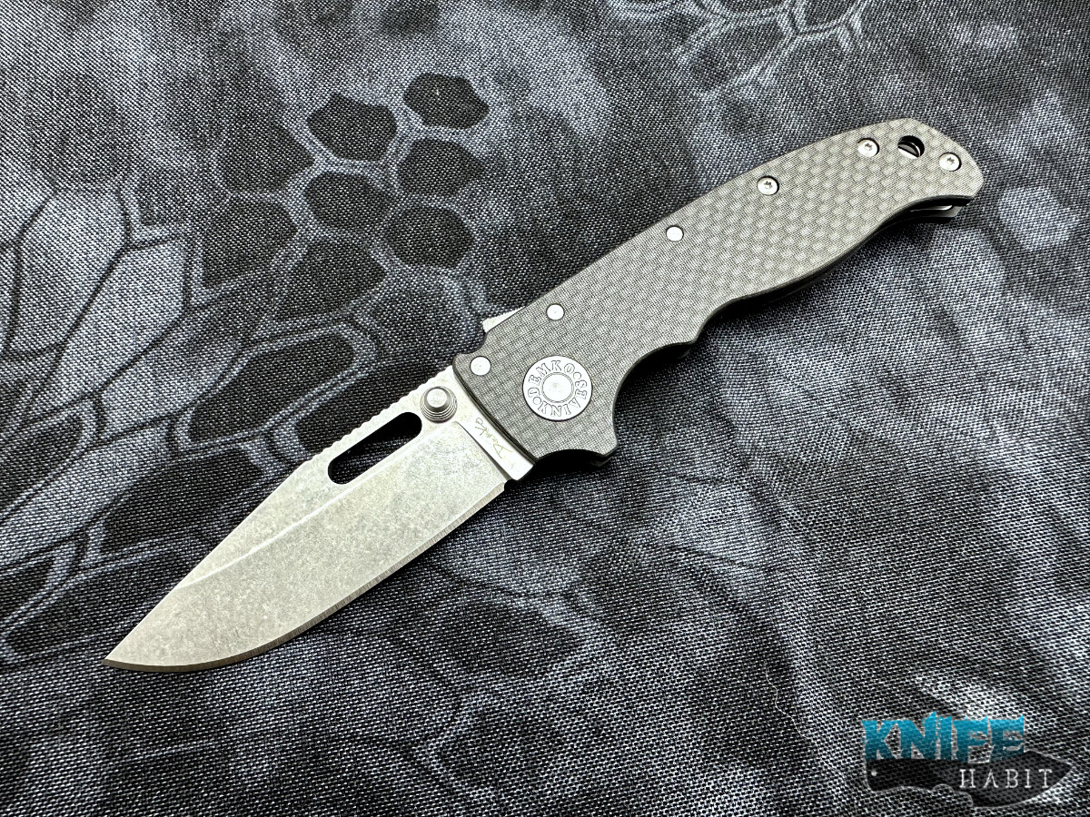 demko knives ad 20.5 s35vn carbon fiber clip point knife