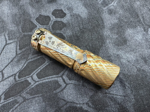 custom hanko machineworks mokume flashlight