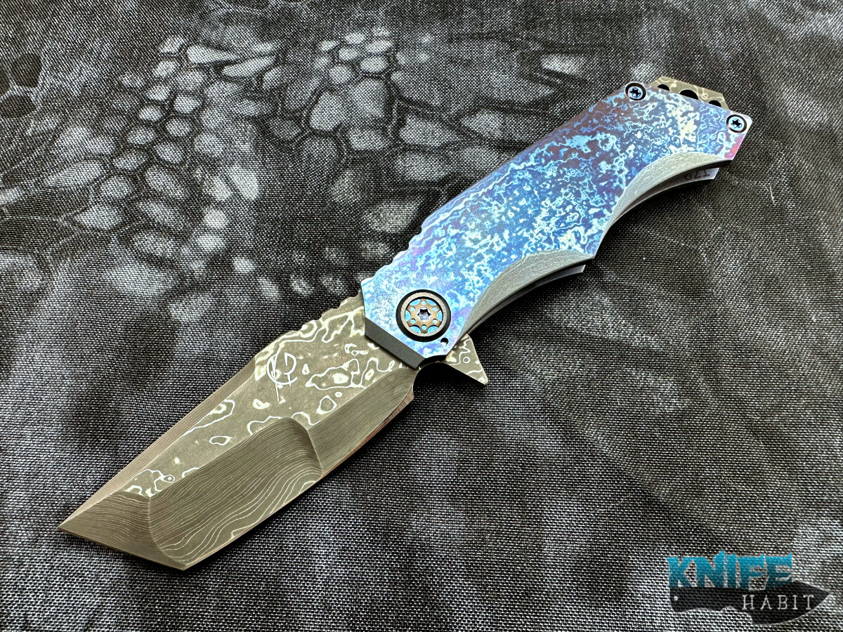 custom scorpion 6 knives baby blomst damascus knife