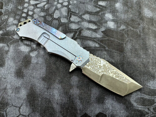custom scorpion 6 knives baby blomst damascus knife